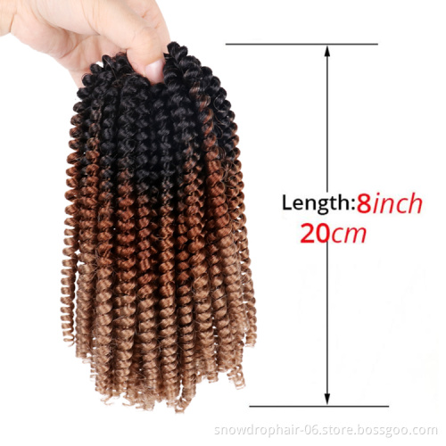Best Synthetic Braiding Hair Extension Fluffy Kinky Purple 12 Inches Red Blue Colored Nubian Crochet Braid Spring Twist Hair